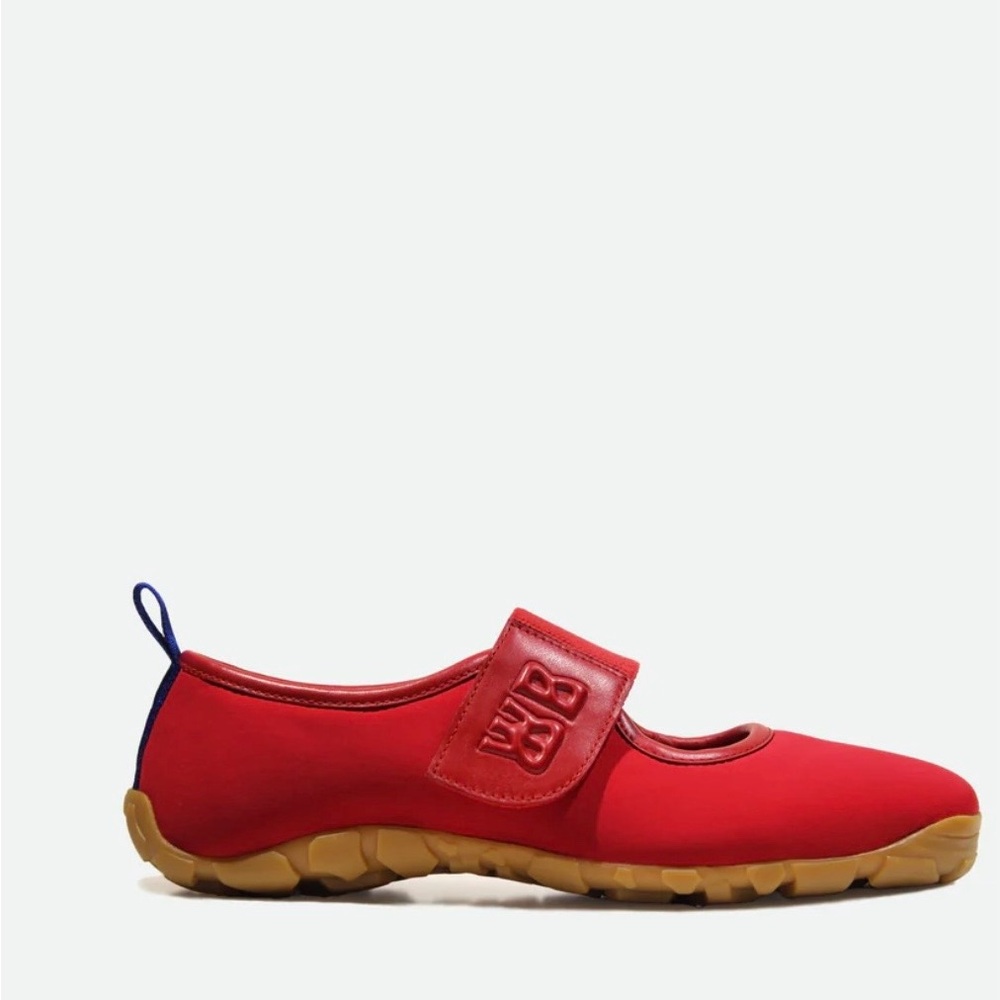 Wales Bonner Red Mary Jane Flats - Picture 5 of 6